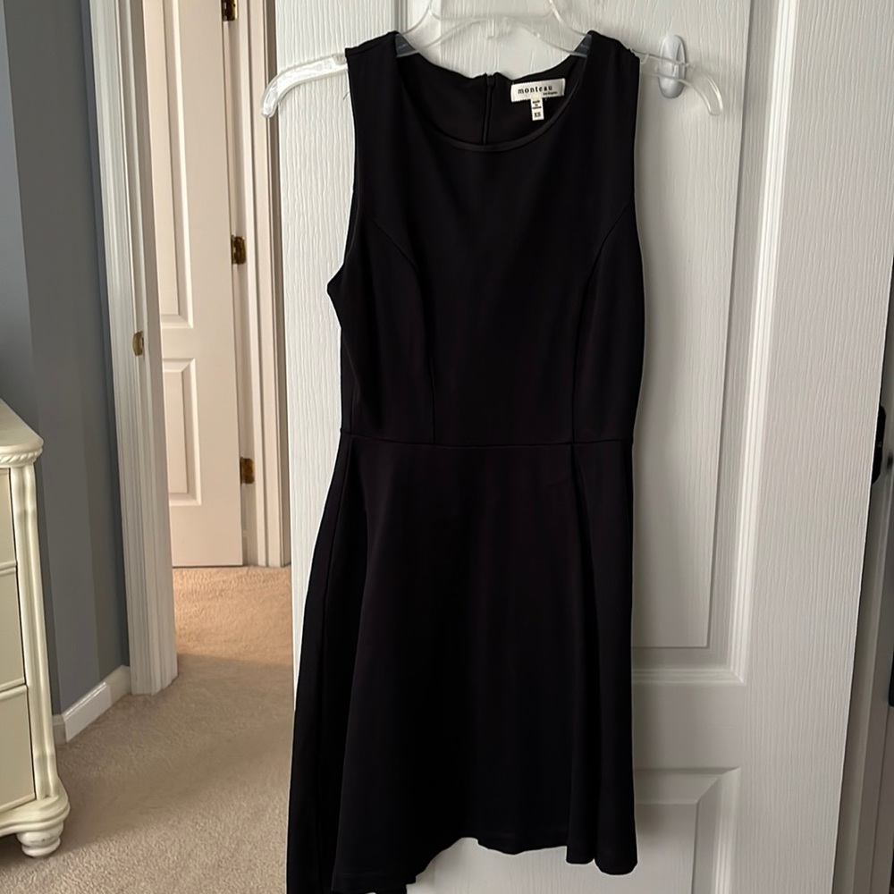 Monteau from TJMAXX Black high/low formal dress; Size XS